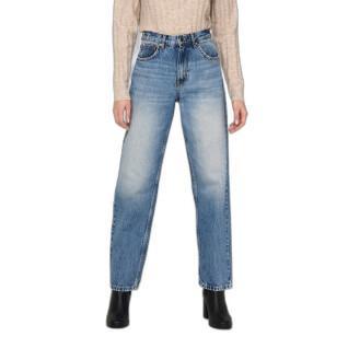 Jeans rechte hoge taille vrouw Only Robyn