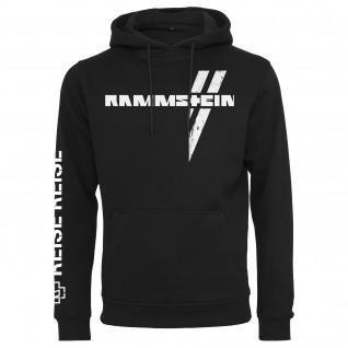 Sweatshirt met kap Rammstein rammstein weißes kreuz