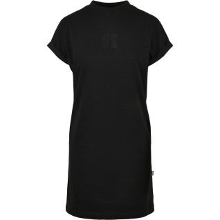 Dames t-shirt jurk Urban Classics cut on sleeve printed (Grandes tailles)