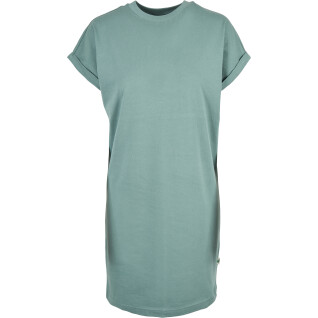 Dames t-shirt jurk Urban Classics cut on (Grandes tailles)