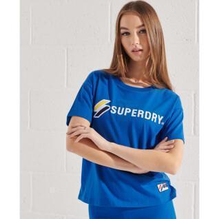 Dames-T-shirt recht Superdry Sportstyle