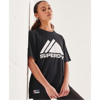Dames-T-shirt monochroom Superdry Mountain Sport