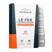 Voedingssupplement tegen vermoeidheid Nutri&Co Le Fer Et Sa Souche Lactique - 30 gélules