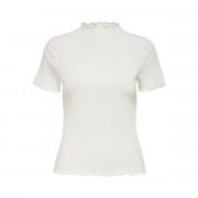 Dames-T-shirt Only manches courtes Emma col montant