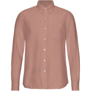 Button-down overhemd Colorful Standard Organic Rosewood Mist