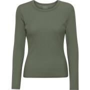 Geribd dames-T-shirt met lange mouwen Colorful Standard Organic dusty olive