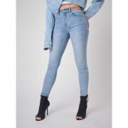 Skinny fit jeans met logo label vrouw Project X Paris