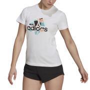 Dames-T-shirt adidas Floral Graphic