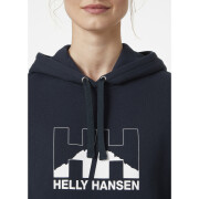 Dames sweatshirt met capuchon Helly Hansen Nord graphic