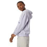 Dames sweatshirt met capuchon New Balance Essentials Stacked Logo