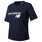 Dames-T-shirt New Balance Classic Core Stacked