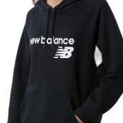 Dames fleece sweater met capuchon New Balance Classic Core