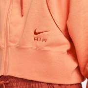 Dames fleece sweater met capuchon en rits Nike Sportswear Air