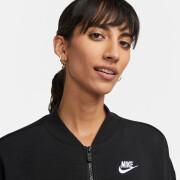 Damessweatshirt met rits Nike Club Fleece Oversize Crop