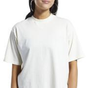 Dames-T-shirt met rechte snit, natuurlijke kleurstof Reebok Classics