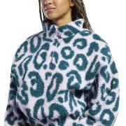 Dames fleece Reebok Printed Sherpa Half-Zip