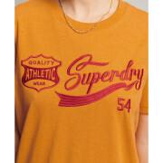 Dames-T-shirt Superdry Vintage Script Style College