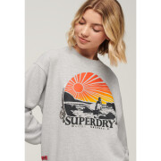 Losvallend damessweatshirt Superdry Travel Souvenir