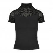 Dames-T-shirt Urban Classics flock lace turtleneck (grandes tailles)